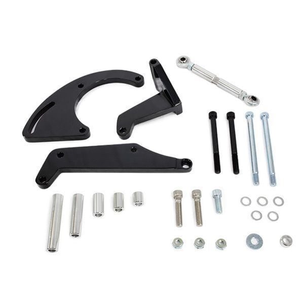 Proflow UltraCool AC Compressor Bracket Black suits SBC Passenger Side PFEACBBC9106BK