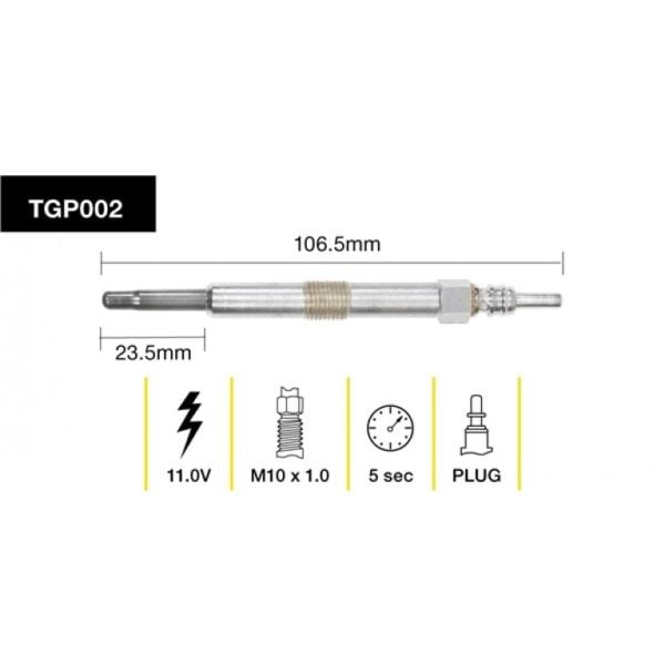 Tridon Glow Plug TGP002