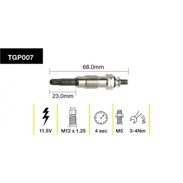 Tridon Glow Plug TGP007