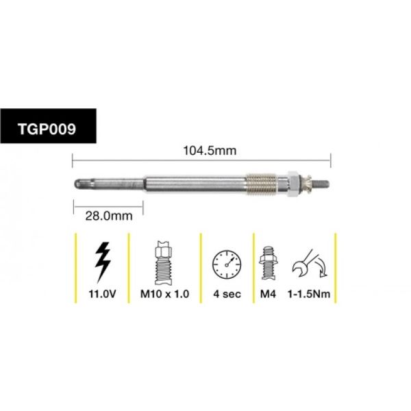 Tridon Glow Plug TGP009