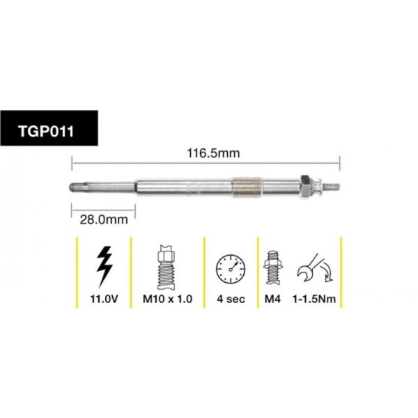 Tridon Glow Plug TGP011