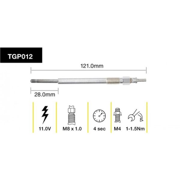 Tridon Glow Plug TGP012