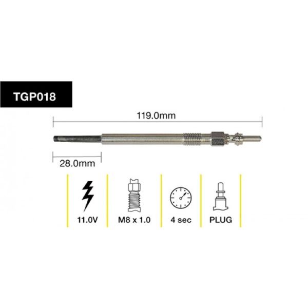 Tridon Glow Plug TGP018