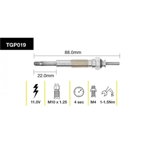 Tridon Glow Plug TGP019