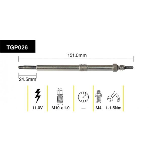 Tridon Glow Plug TGP026