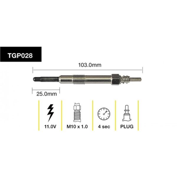 Tridon Glow Plug TGP028