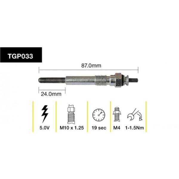 Tridon Glow Plug TGP033