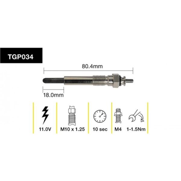 Tridon Glow Plug TGP034
