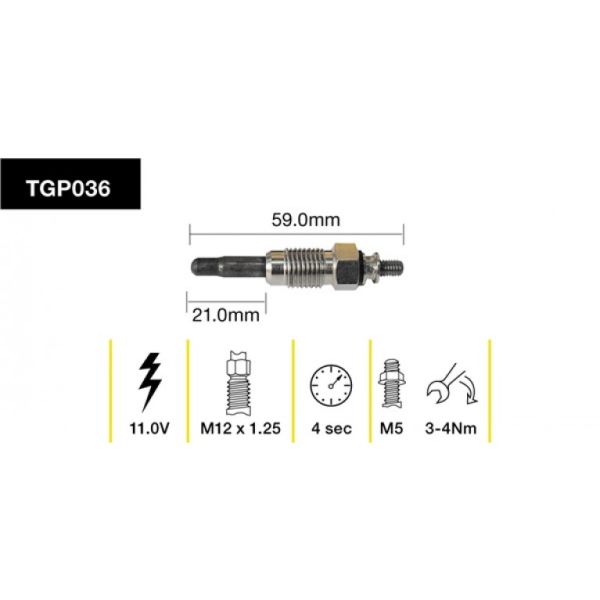 Tridon Glow Plug TGP036