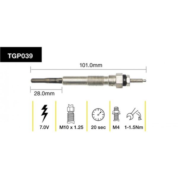 Tridon Glow Plug TGP039