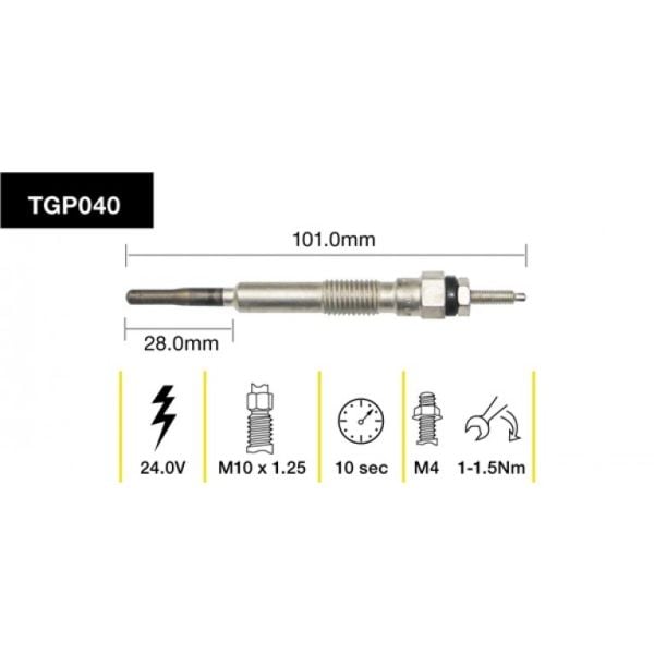 Tridon Glow Plug TGP040