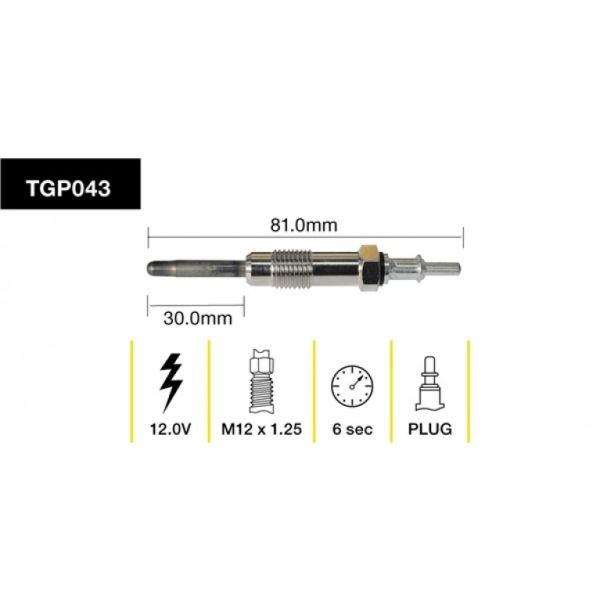 Tridon Glow Plug TGP043