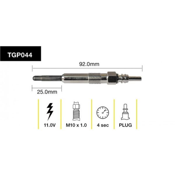Tridon Glow Plug TGP044