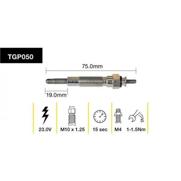 Tridon Glow Plug TGP050