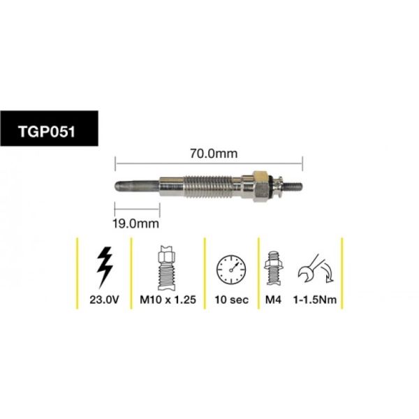 Tridon Glow Plug TGP051