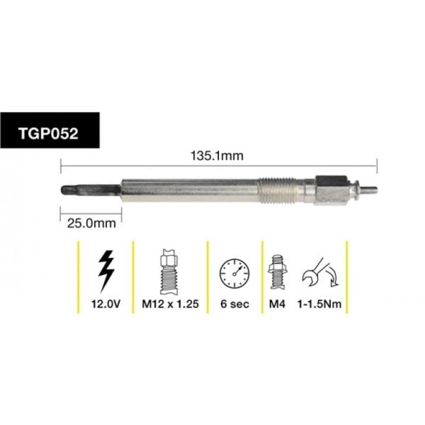 Tridon Glow Plug TGP052
