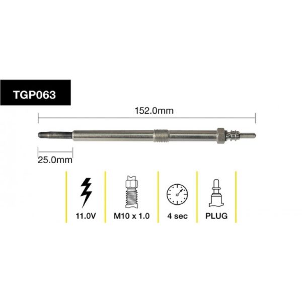 Tridon Glow Plug TGP063