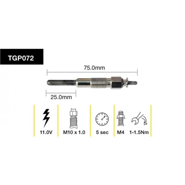 Tridon Glow Plug TGP072