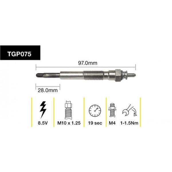 Tridon Glow Plug TGP075