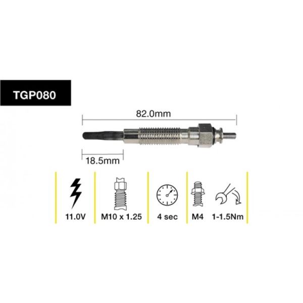 Tridon Glow Plug TGP080