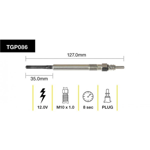 Tridon Glow Plug TGP086