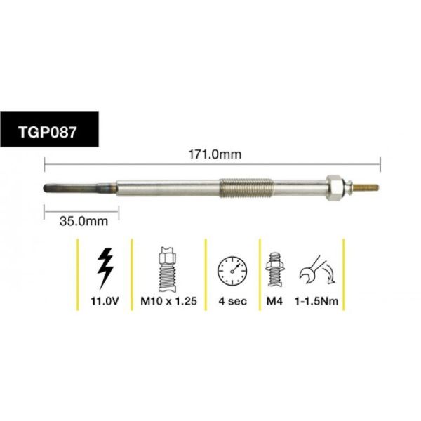 Tridon Glow Plug TGP087