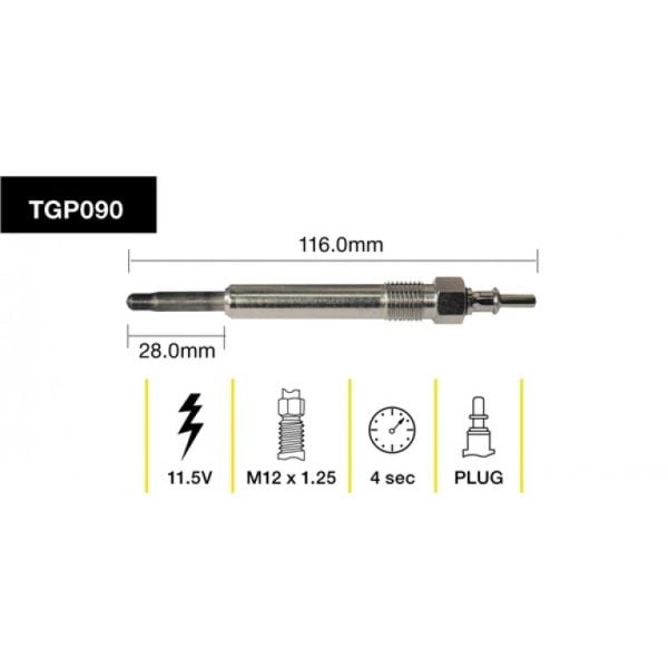 Tridon Glow Plug TGP090