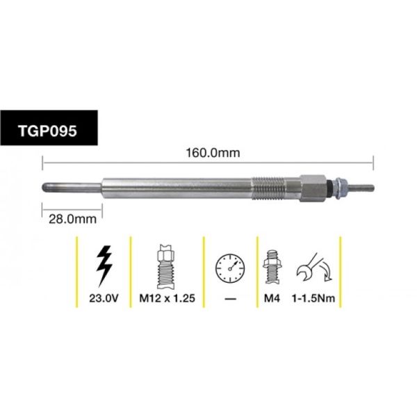 Tridon Glow Plug TGP095