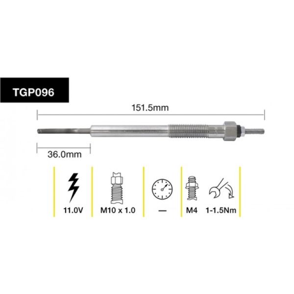 Tridon Glow Plug TGP096