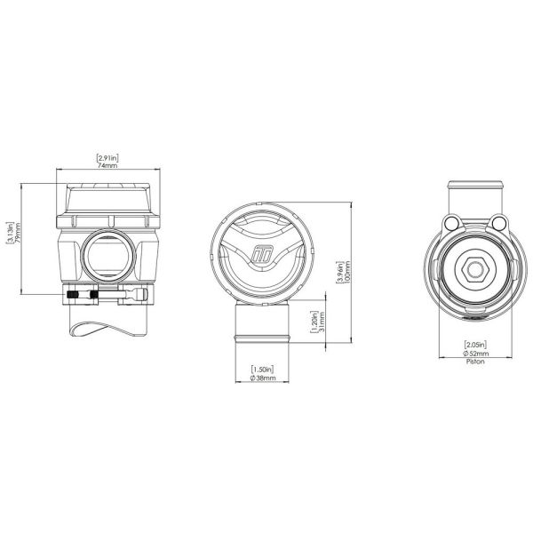 Turbosmart TS-0204-1415 BOV GenV RacePort Plumback Sleeper suits Supercharger