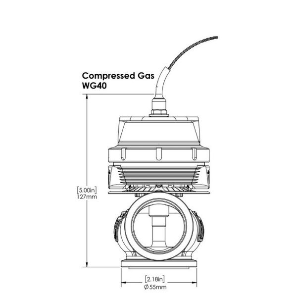 Turbosmart TS-0550-3162 GenV WG40CG Full Range Complete Sensor Cap Black