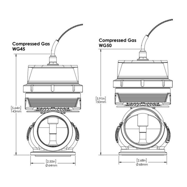 Turbosmart TS-0550-3164 GenV WG45/50CG Full Range Complete Sensor Cap Black
