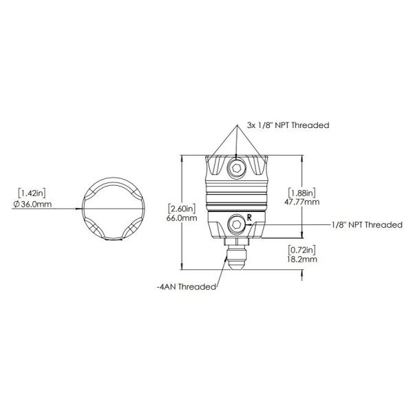 Turbosmart TS-0811-1212 ProOPR Rising Rate Turbo Oil Pressure Regulator Twin Outlet