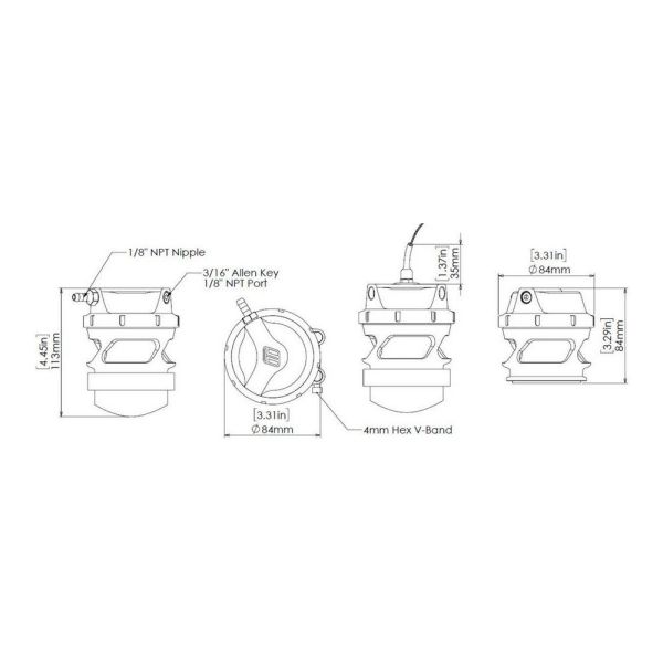 TurboSmart TS-0208-1115 BOV ProPort BOV Sleeper