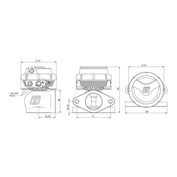 TurboSmart TS-0551-1015 GenV WG38 UltraGate38 14psi Sleeper