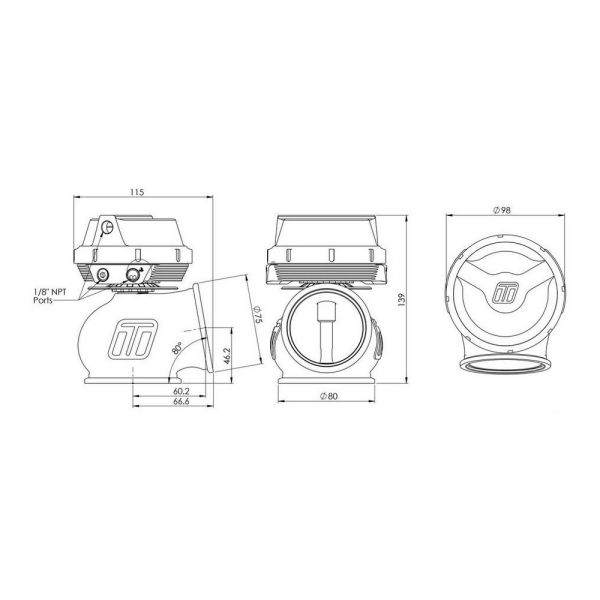 TurboSmart TS-0555-1015 GenV WG60 PowerGate60 14psi Sleeper