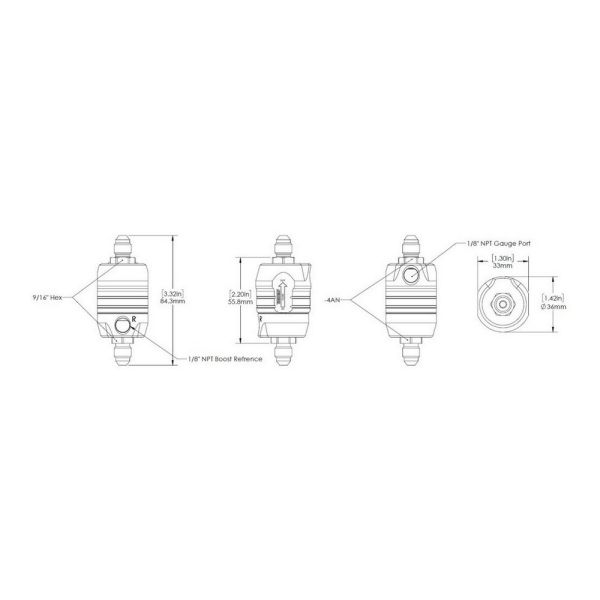 TurboSmart TS-0801-1012 ProOPR Rising Rate Turbo Oil Pressure Regulator