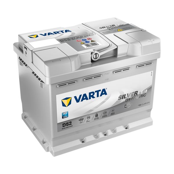 VARTA D52 Silver Dynamic Start-Stop AGM Battery N55H
