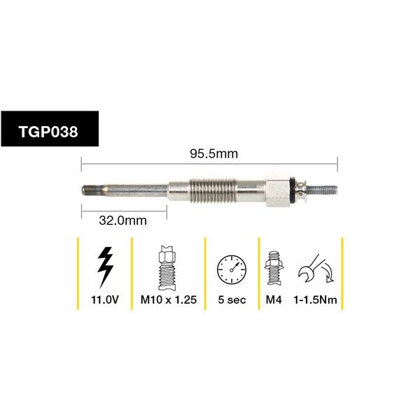 Tridon Glow Plug TGP038