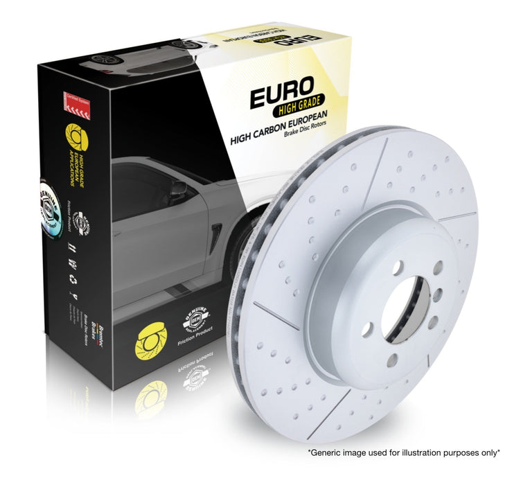 Bremtec BDR2003ELH Euro-Line H-Grade Brake Disc Rotor Pair