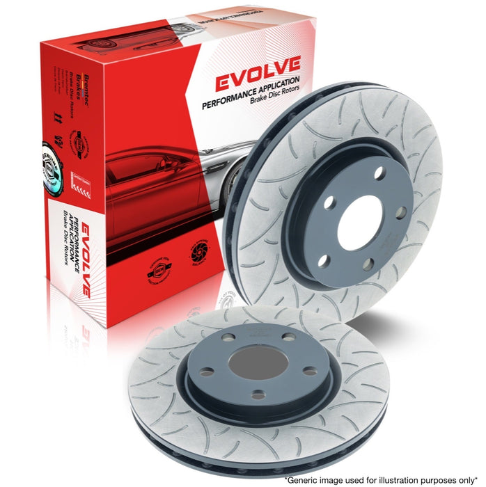 Bremtec BDR2354REV Evolve High-Carbon Right Brake Disc Rotor Single