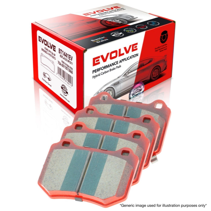 Bremtec BT1636EV550 Evolve Hybrid-Carbon Performance Brake Pad Set